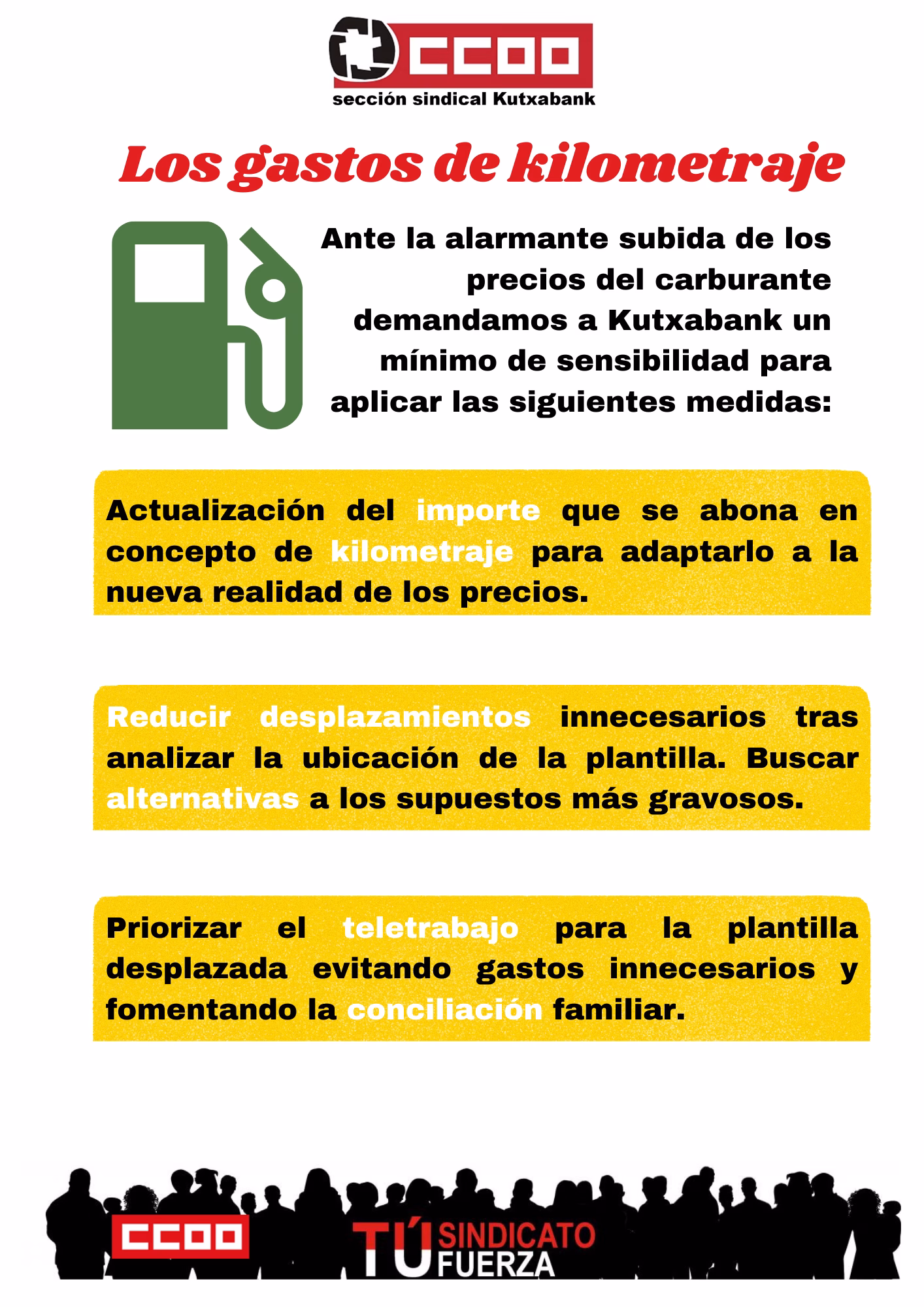 Los gastos de kilometraje