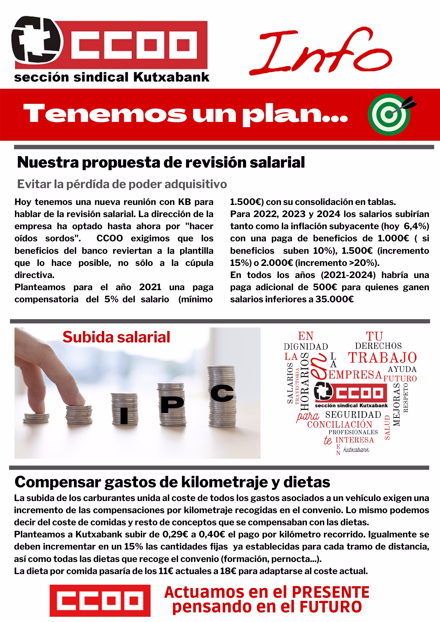 Propuesta de revisión salarial.