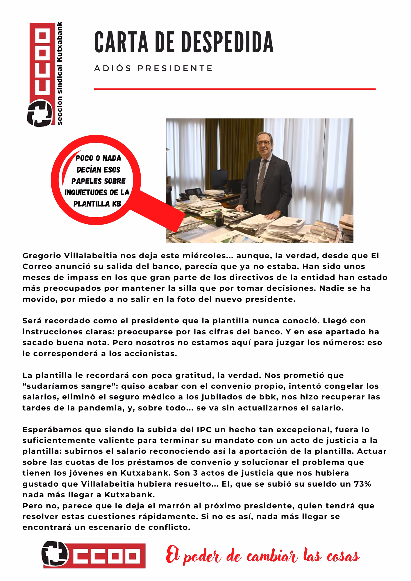 Carta de despedida